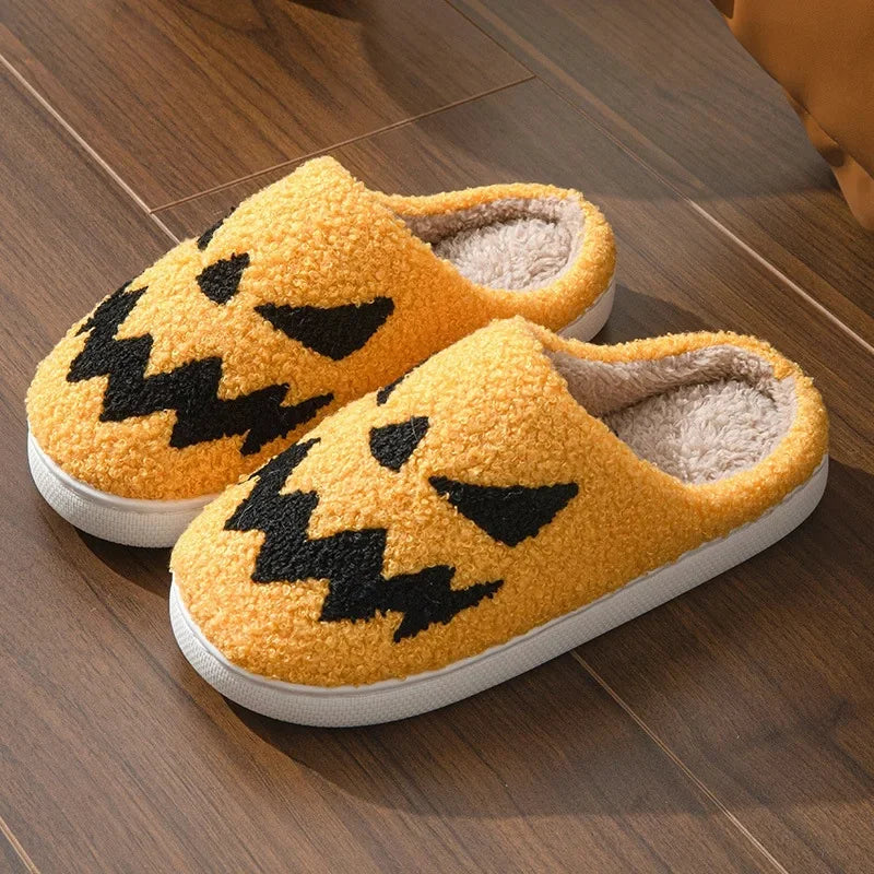 Halloween Embroidered Couple Indoor Home Wood Floor Slippers Women'S Style PVC Bottom Ladies Slippers Summer Season