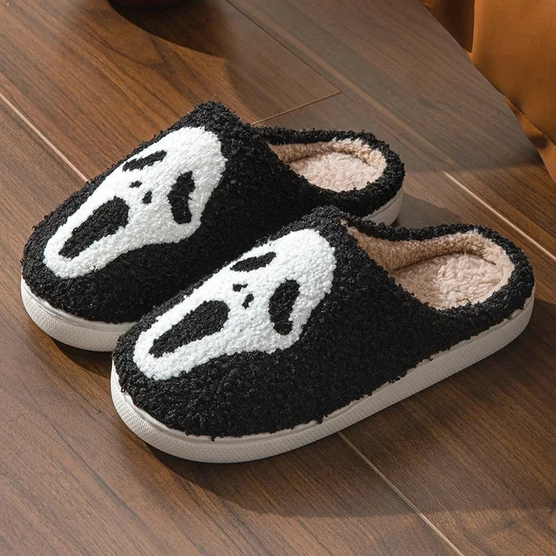 Halloween Embroidered Couple Indoor Home Wood Floor Slippers Women'S Style PVC Bottom Ladies Slippers Summer Season